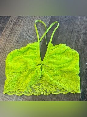 aerie Neon Lime Lace Bralette